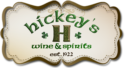 Hickey's Wine & Spirits logo, including establishment date of 1922.